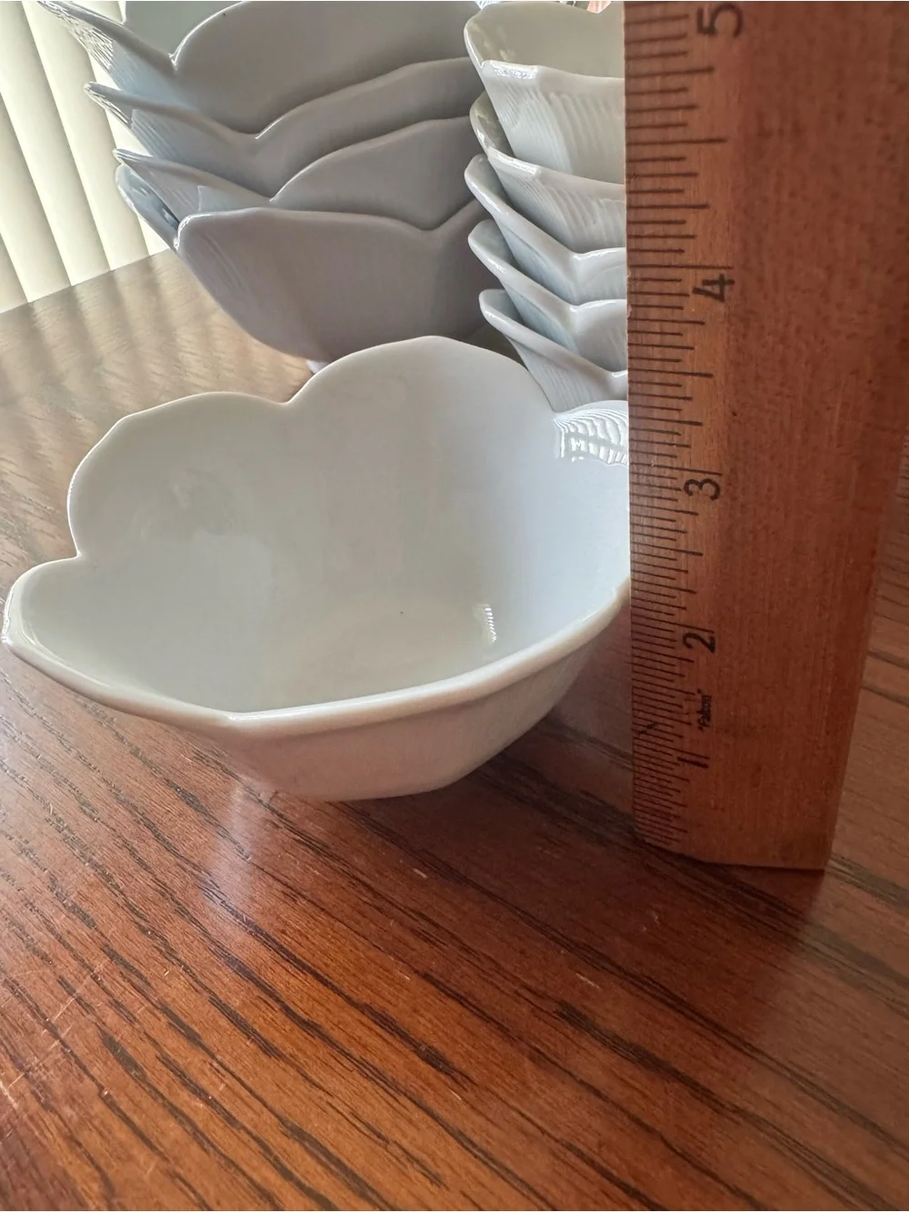 Set Of 10 Pier 1 White Porcelain Lotus 6” & 4” All Purpose Rice Bowls Flowers